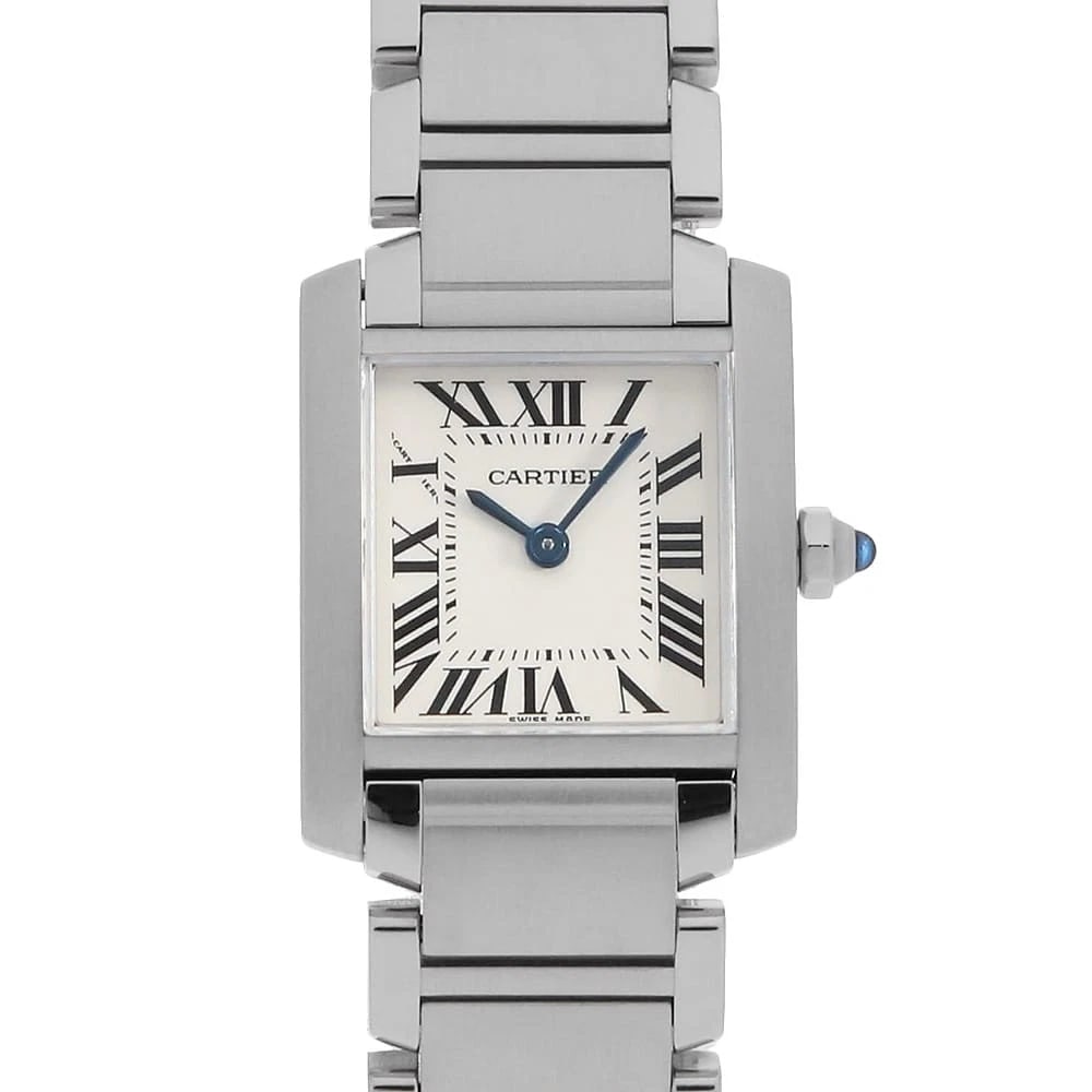 CARTIER TANK FRANCAISE STAINLESS STEEL WATCH: Cartier Tank francaise Stainless Steel Watch Brand: Cartier Type/Style: Wrist watch Material: Band Material Stainless Steel, Case Material Stainless Steel Color: Dial colour Ivory Size: Case:W25mm x