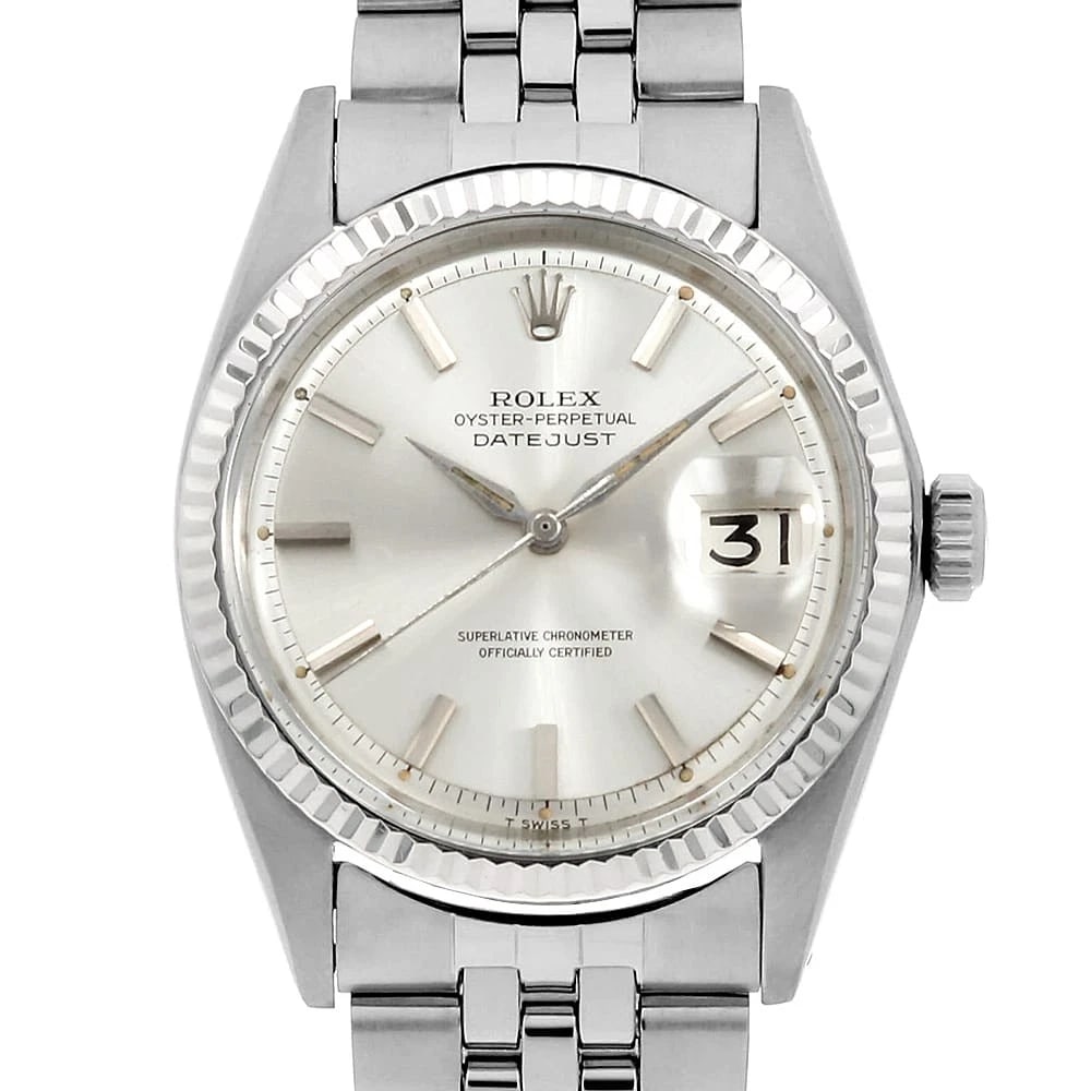 ROLEX DATEJUST SILVER WATCH