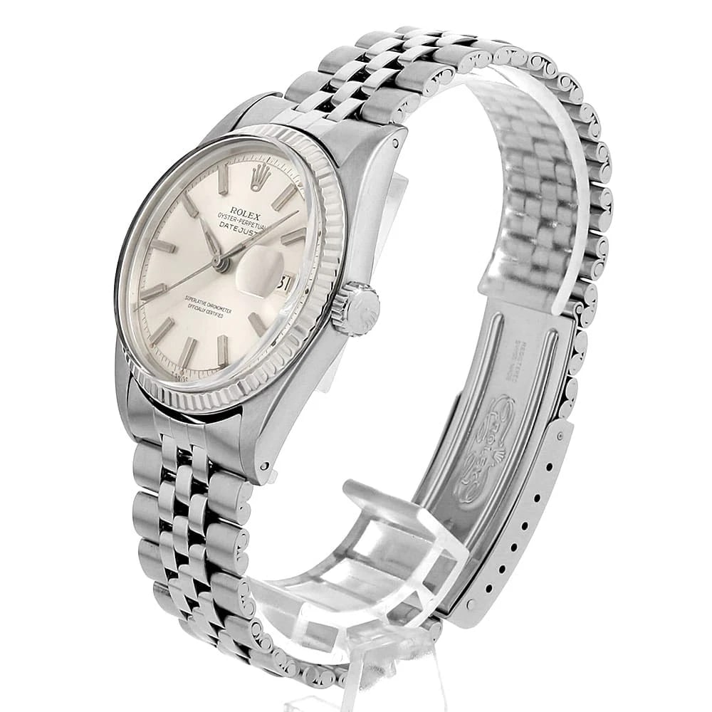 ROLEX DATEJUST SILVER WATCH - 2