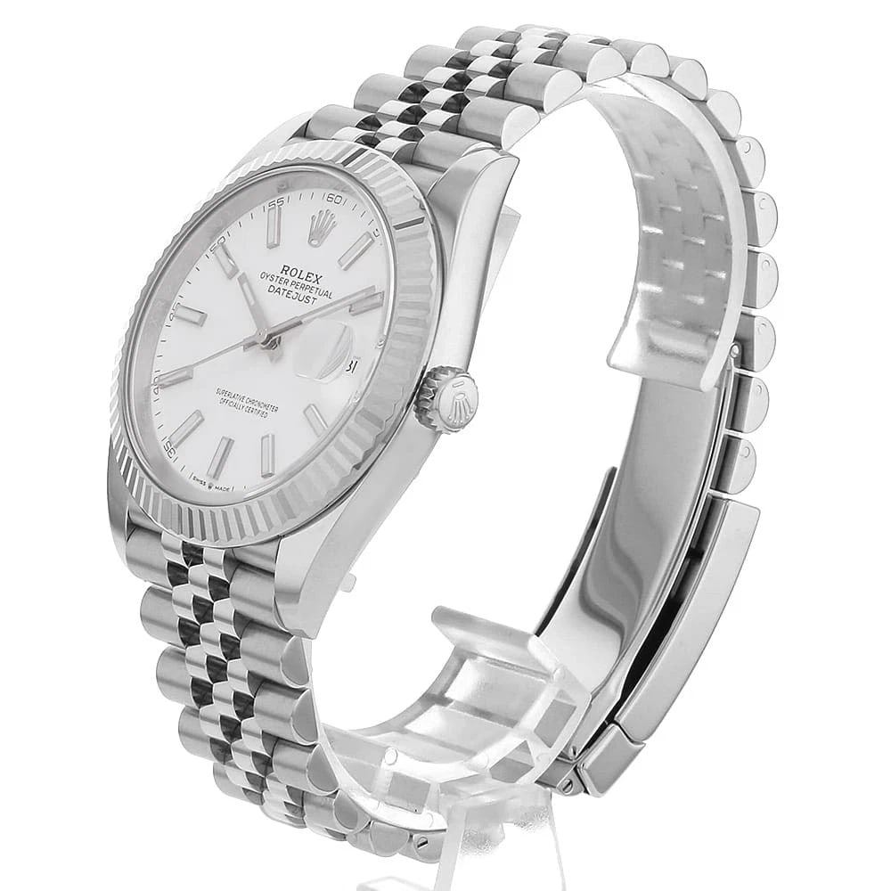 ROLEX DATEJUST WHITE WATCH - 2