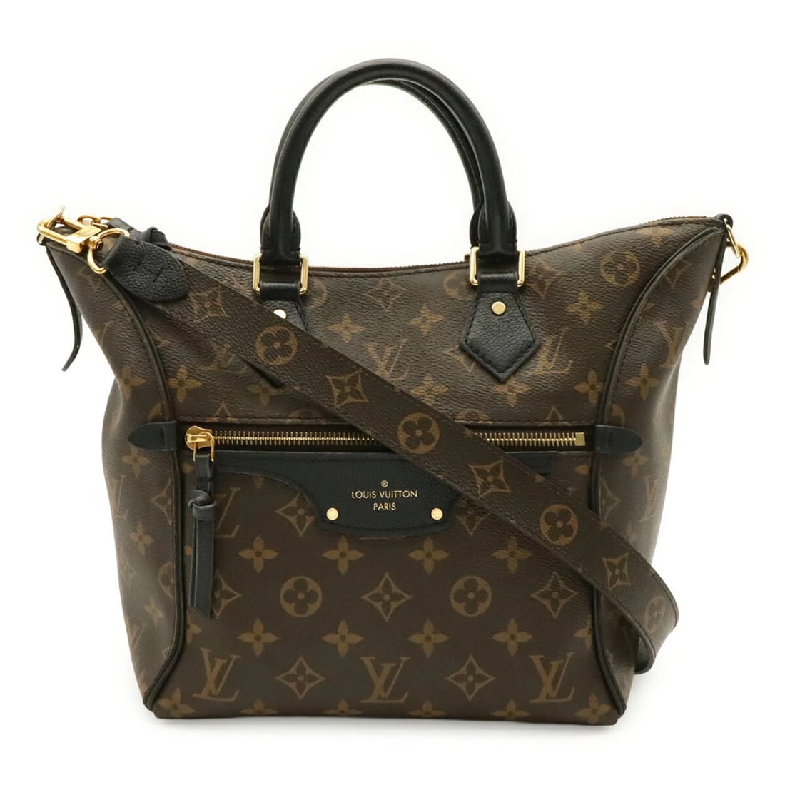 LOUIS VUITTON MONOGRAM TOURNELLE PM HANDBAG: LOUIS VUITTON Monogram Tournelle PM Handbag Brand: Louis Vuitton Type/Style: Handbag, Shoulder bag Material: Monogram , Canvas , Leather Color: Noir Size: (HxWxD) 23.5cm x 22.5cm x 15cm / 9.25inch x 8