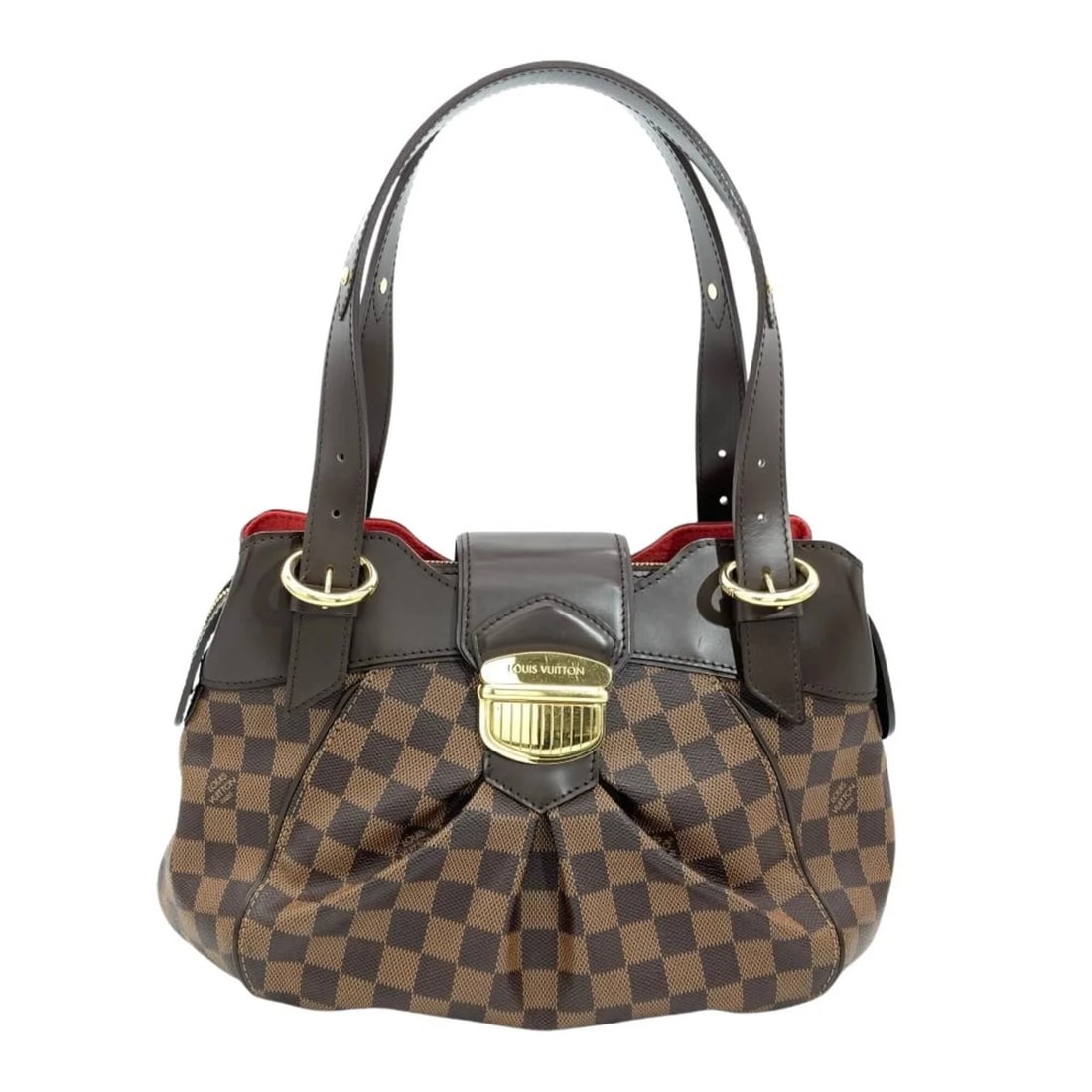 LOUIS VUITTON SISTINA PM SHOULDER BAG, DAMIER EBENE: Louis Vuitton Sistina PM Shoulder Bag, Damier Ebene Brand: Louis Vuitton Type/Style: Shoulder bag Material: Damier Canvas Color: Brown Size: (HxWxD) 22cm x 35cm x 13cm / 8.66inch x 13.77inch x 5.11inc