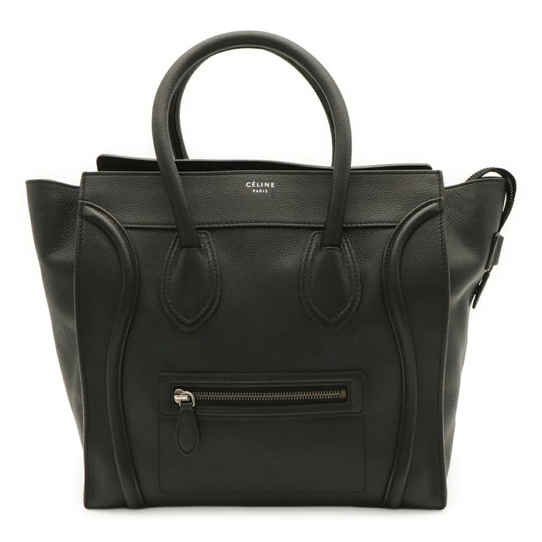 CELINE LUGGAGE MINI SHOPPER TOTE BAG HANDBAG: CELINE Luggage Mini Shopper Tote Bag Handbag Brand: Celine Type/Style: Handbag, Tote bag Material: None Color: Black Size: (HxWxD) 29cm x 18cm / 11.41inch x 7.08inch Accessories: None Accessories