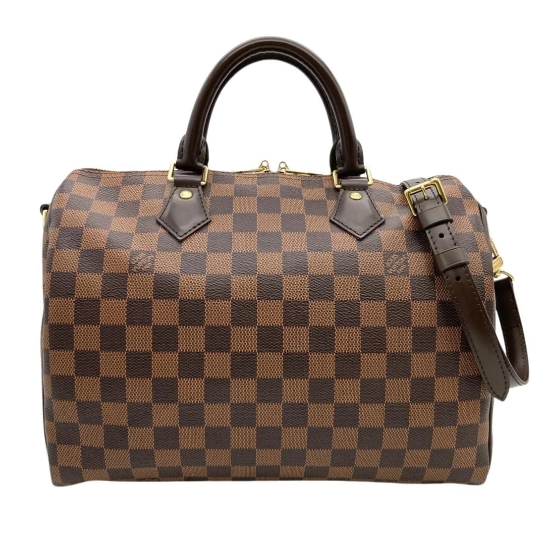 LOUIS VUITTON SPEEDY BANDOULIERE 30 HANDBAG: Louis Vuitton Speedy Bandouliere 30 Handbag Brand: Louis Vuitton Type/Style: Handbag Material: Damier Canvas Color: Brown Size: (HxWxD) 21cm x 30cm x 17cm / 8.26inch x 11.81inch x 6.69inch Accesso
