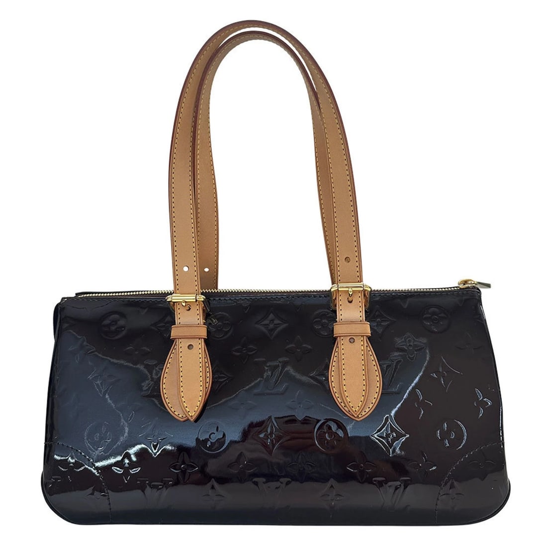LOUIS VUITTON HANDBAG, MONOGRAM VERNIS: LOUIS VUITTON handbag, Monogram Vernis Brand: Louis Vuitton Type/Style: Handbag, Shoulder bag, Tote bag Material: Monogram Vernis Color: Amarante, Purple Size: (HxWxD) 16cm x 33cm x 13.5cm / 6.29inch 