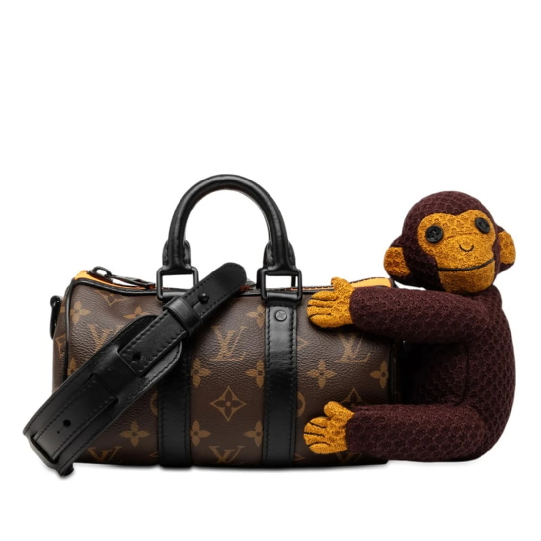 LOUIS VUITTON MONOGRAM KEEPALL XS LV FRIEND HANDBAG: Louis Vuitton Monogram Keepall XS LV Friend Handbag Brand: Louis Vuitton Type/Style: Handbag, Shoulder bag Material: PVC , Leather Color: Brown Size: (HxWxD) 12cm x 20.5cm x 9cm / 4.72inch x 8.07inch 