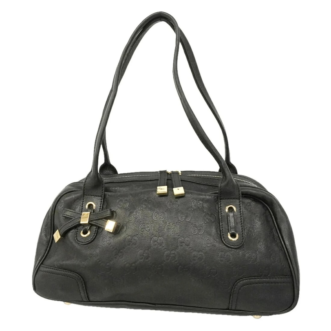 GUCCI SHOULDER BAG, GUCCISSIMA PRINCY: Gucci Shoulder Bag, Guccissima Princy Brand: Gucci Type/Style: Shoulder bag Material: Leather Color: Black Size: (HxWxD) 16.5cm x 33cm x 13.5cm / 6.49inch x 12.99inch x 5.31inch Accessories: None