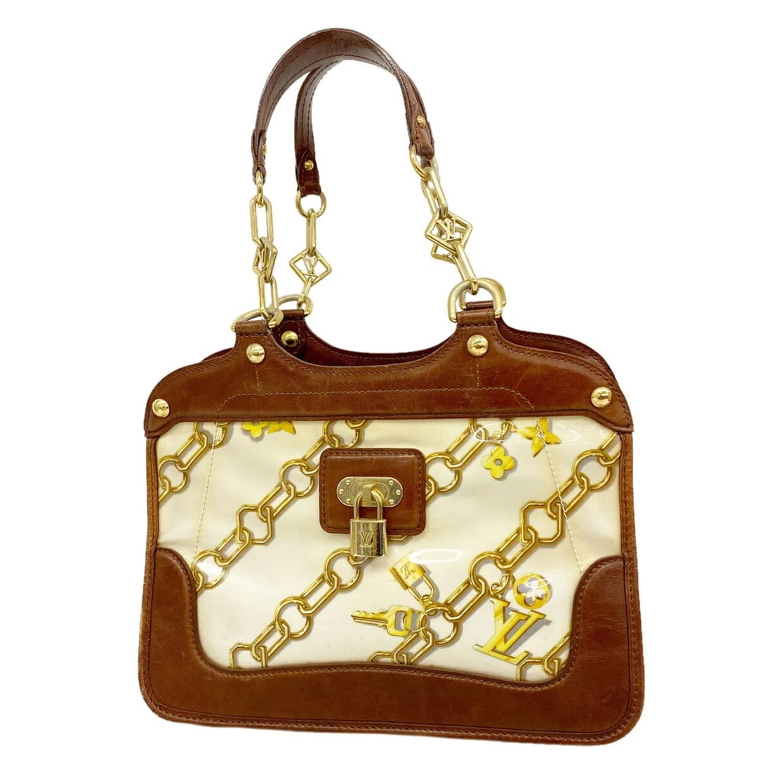 LOUIS VUITTON MONOGRAM CHARM CABAS HANDBAG: Louis Vuitton Monogram Charm Cabas Handbag Brand: Louis Vuitton Type/Style: Handbag Material: none Color: Blanc Size: (HxWxD) 22cm x 30cm x 14cm / 8.66inch x 11.81inch x 5.51inch Accessories: None