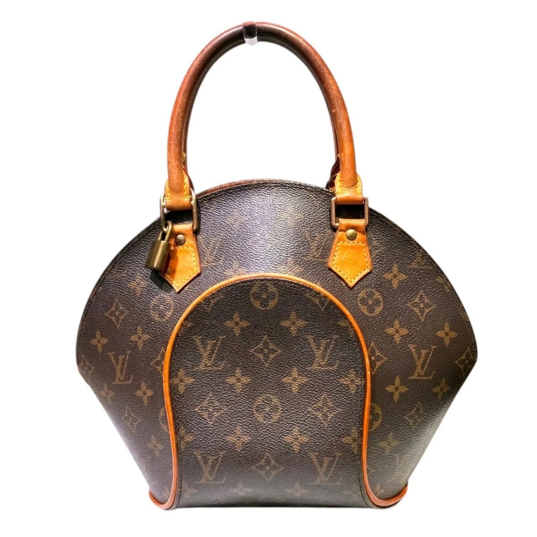 LOUIS VUITTON ELLIPSE PM HANDBAG, MONOGRAM CANVAS: Louis Vuitton Ellipse PM Handbag, Monogram Canvas Brand: Louis Vuitton Type/Style: Handbag Material: Monogram Color: Brown, Galle, Monogram Size: (HxWxD) 26cm x 34cm x 15cm / 10.23inch x 13.38inch x 5