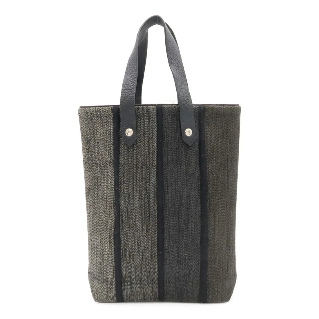 HERMES AMEDABA DIAGO PM TOTE BAG HANDBAG: HERMES Amedaba Diago PM Tote Bag Handbag Brand: Hermes Type/Style: Handbag, Tote bag Material: Wool Color: Black, Gray Size: (HxWxD) 27.5cm x 25cm x 6.5cm / 10.82inch x 9.84inch x 2.55inch Accesso