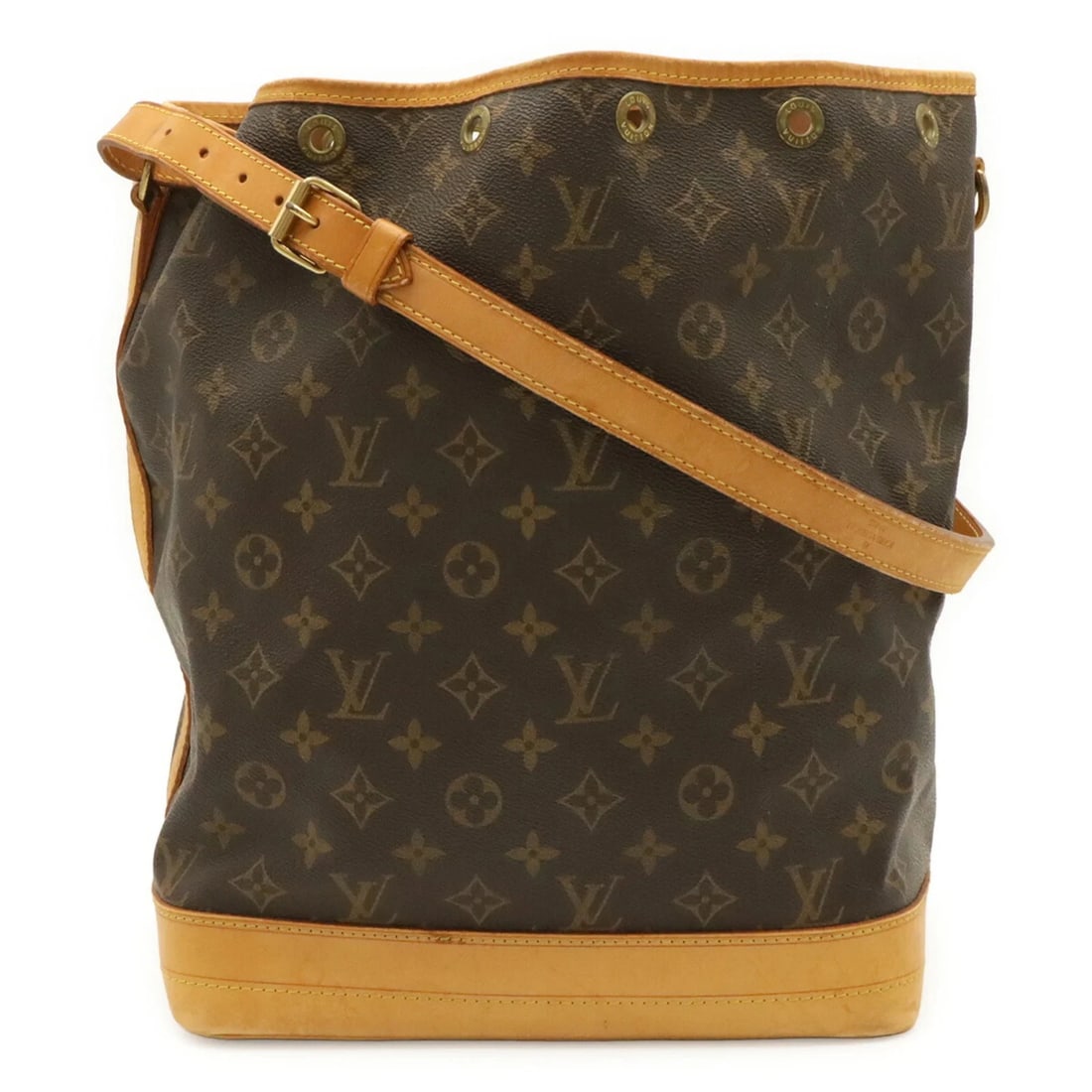 LOUIS VUITTON MONOGRAM NOE SHOULDER BAG: LOUIS VUITTON Monogram Noe Shoulder Bag Brand: Louis Vuitton Type/Style: Shoulder bag Material: Monogram Color: Brown, Monogram Size: (HxWxD) 34.5cm x 26cm x 18.5cm / 13.58inch x 10.23inch x 7.28inch