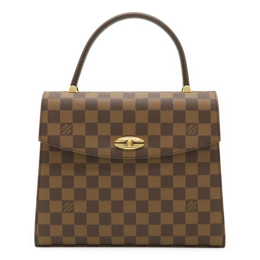 LOUIS VUITTON DAMIER MALESHERBES HANDBAG: LOUIS VUITTON Damier Malesherbes Handbag Brand: Louis Vuitton Type/Style: Handbag Material: PVC , Coated canvas , Damier Canvas Color: Brown Size: (HxWxD) 21cm x 26cm x 6cm / 8.26inch x 10.23inch x 2.