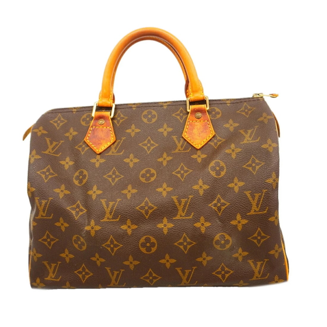 LOUIS VUITTON MONOGRAM SPEEDY 30 HANDBAG: Louis Vuitton Monogram Speedy 30 Handbag Brand: Louis Vuitton Type/Style: Handbag Material: none Color: Brown Size: (HxWxD) 22cm x 30cm x 17.5cm / 8.66inch x 11.81inch x 6.88inch Accessories: None
