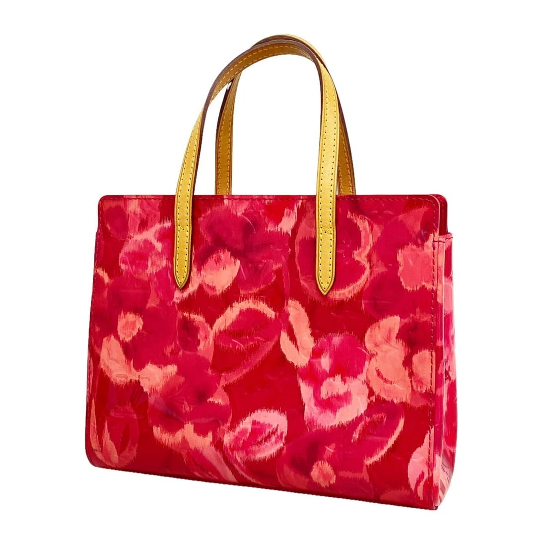 LOUIS VUITTON VERNIS IKAT FLOWER CATALINA BB HANDBAG: Louis Vuitton Vernis Ikat Flower Catalina BB Handbag Brand: Louis Vuitton Type/Style: Handbag Material: none Color: Indian rose Size: (HxWxD) 18cm x 23cm x 9cm / 7.08inch x 9.05inch x 3.54inch