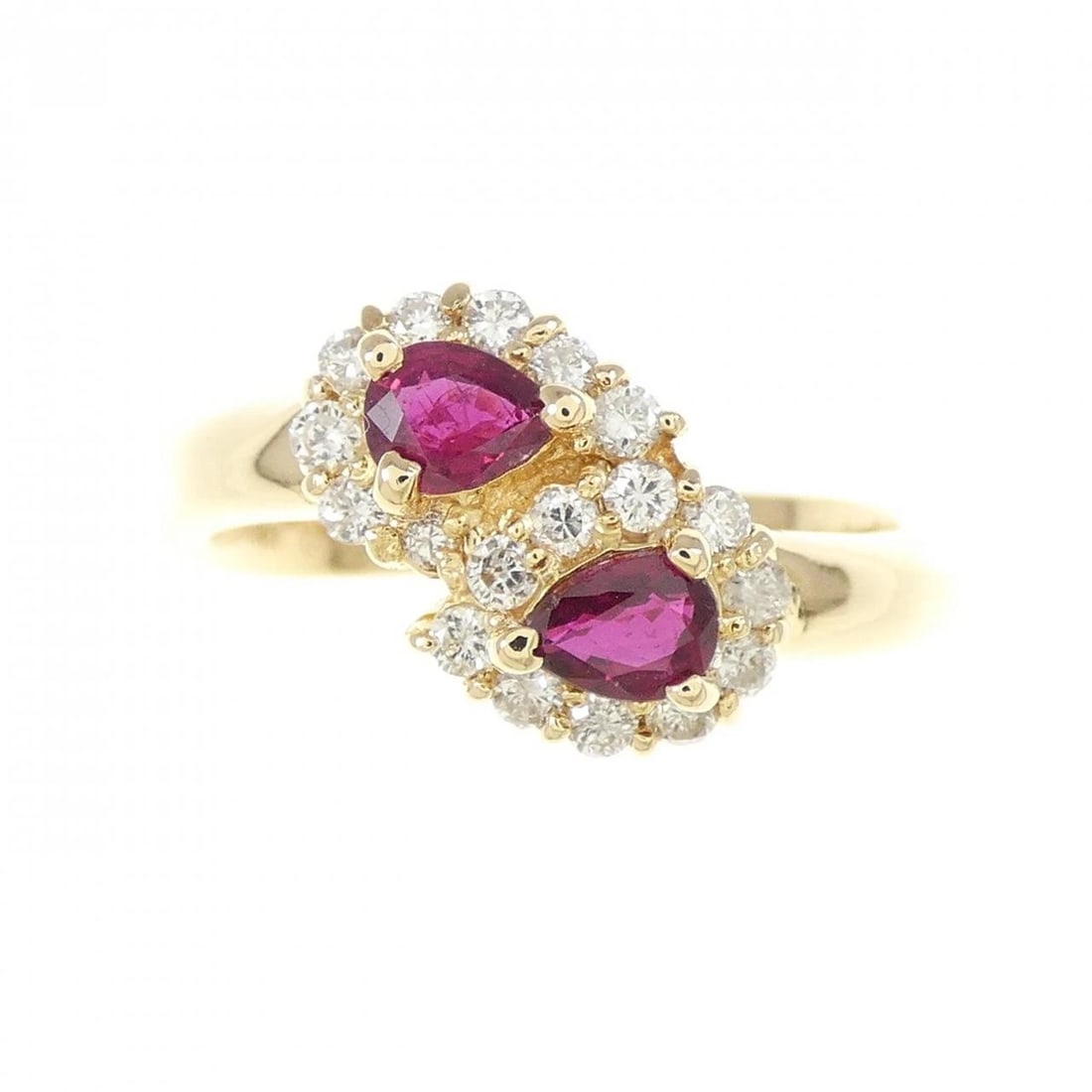 K18YG RUBY RING - 2