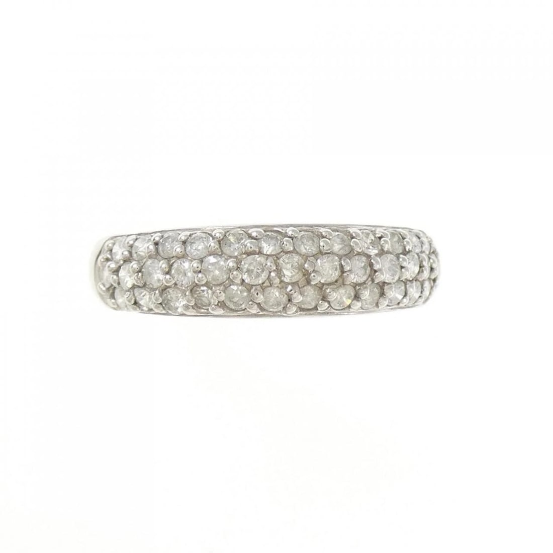 K18WG DIAMOND RING - 2