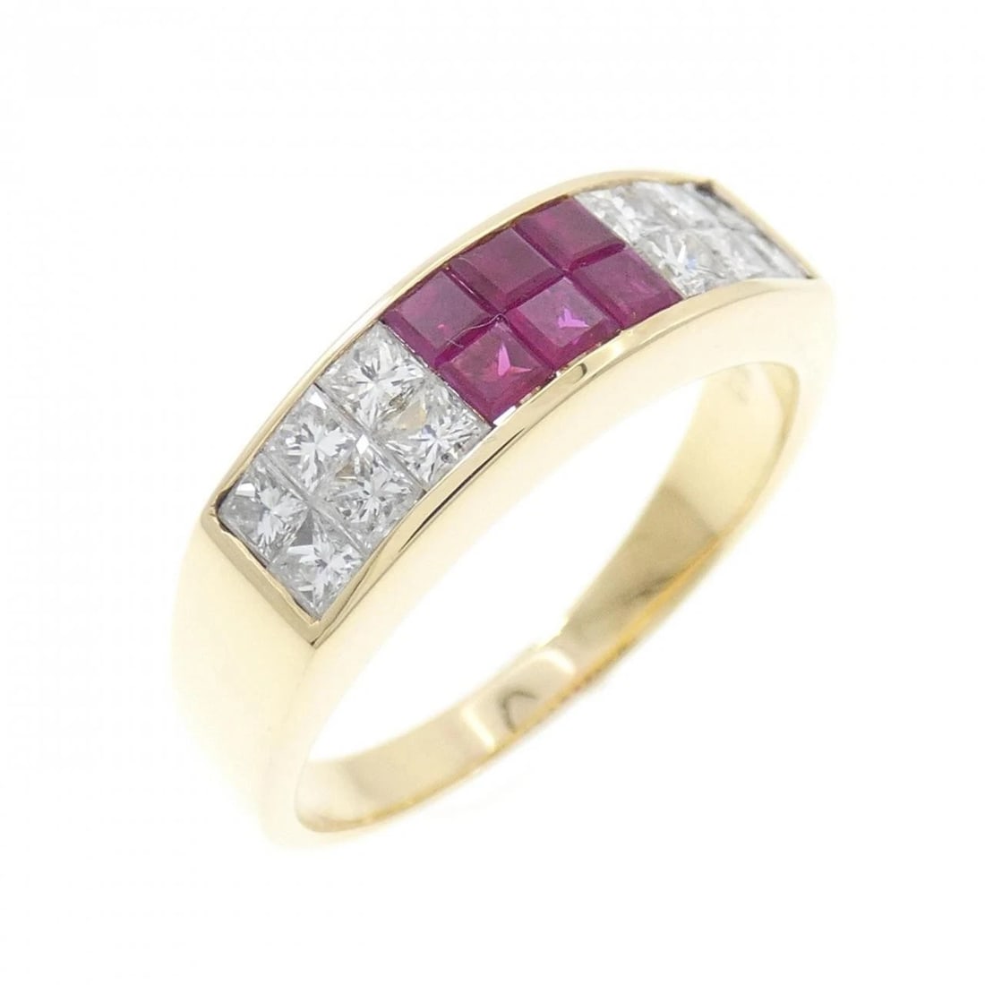 K18YG RUBY RING: K18YG Ruby Ring Brand: Unbranded Type/Style: Ruby Ring Material: Color: YG Size: US7 1/4 Accessories: None Accessories Notice: When purchasing pre-owned goods, please refer to the photos of the items