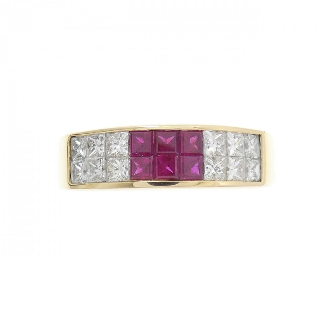 K18YG RUBY RING - 2