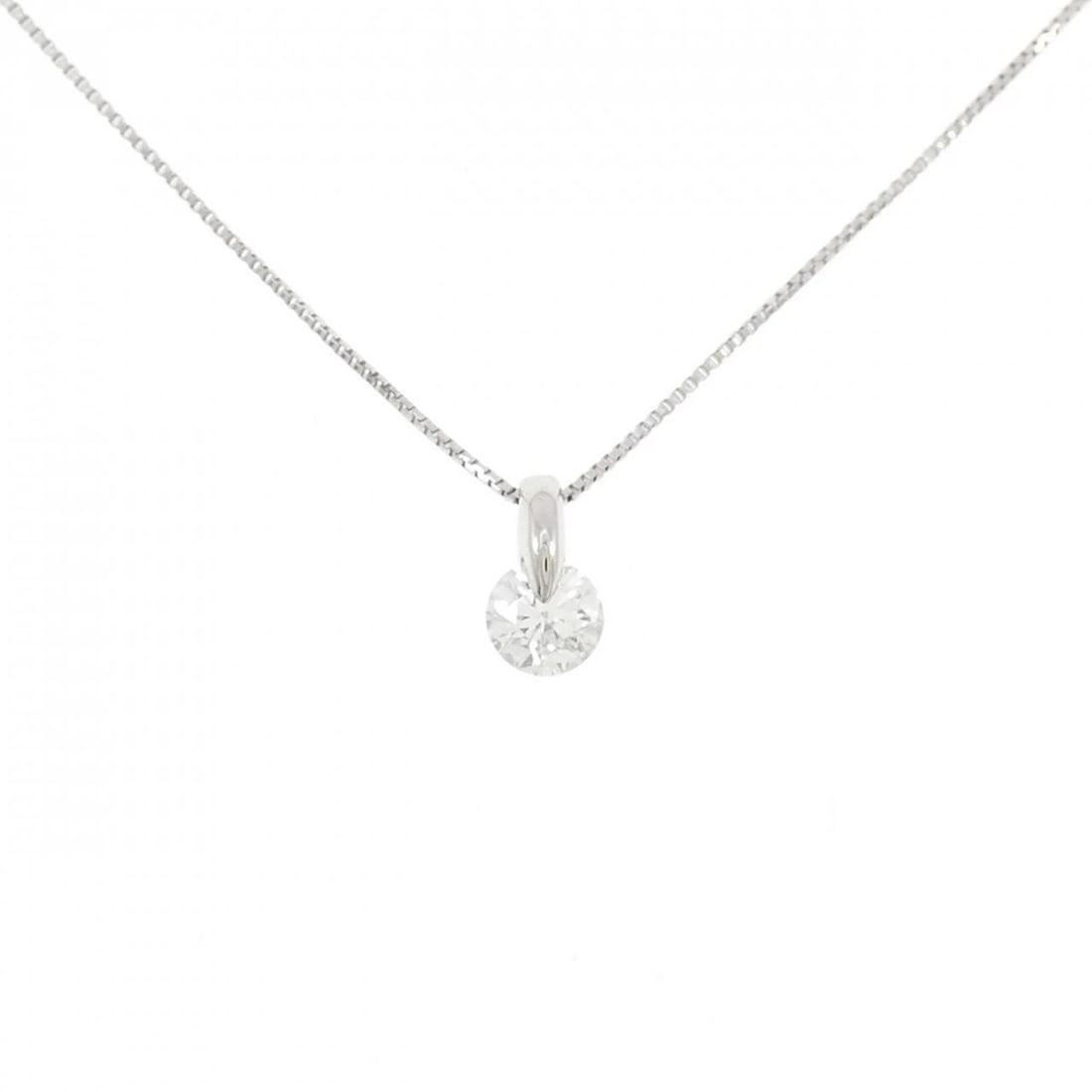 PT900/PT850 DIAMOND NECKLACE: PT900/PT850 Diamond Necklace Brand: Unbranded Type/Style: Diamond Necklace Material: Color: Size: Actual Size Pendant length approx. x width approx.: 7.9mmx4.3mm Chain maximum width approx.: 0.5mm
