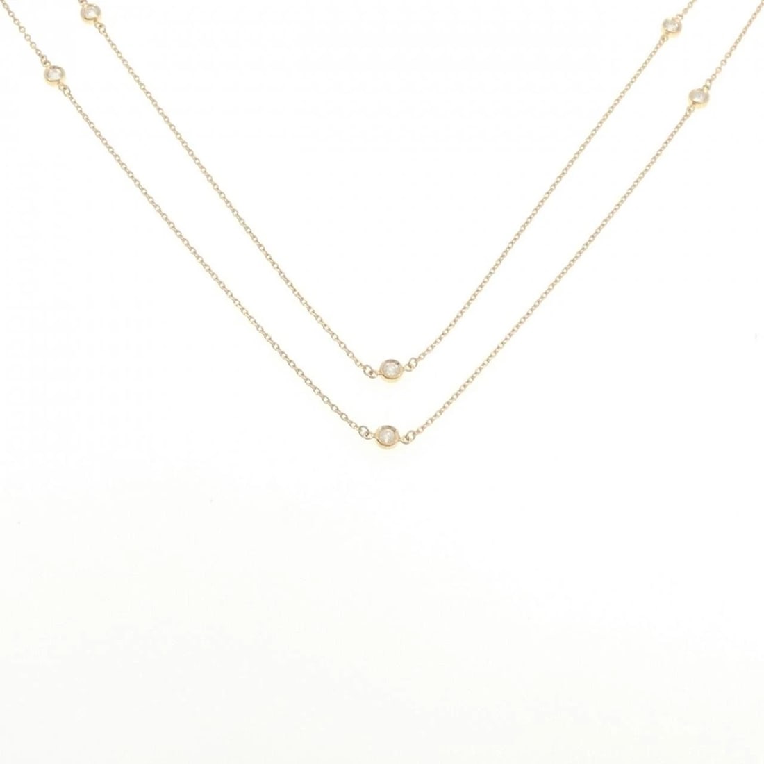 K18YG DIAMOND NECKLACE (1 of 5)