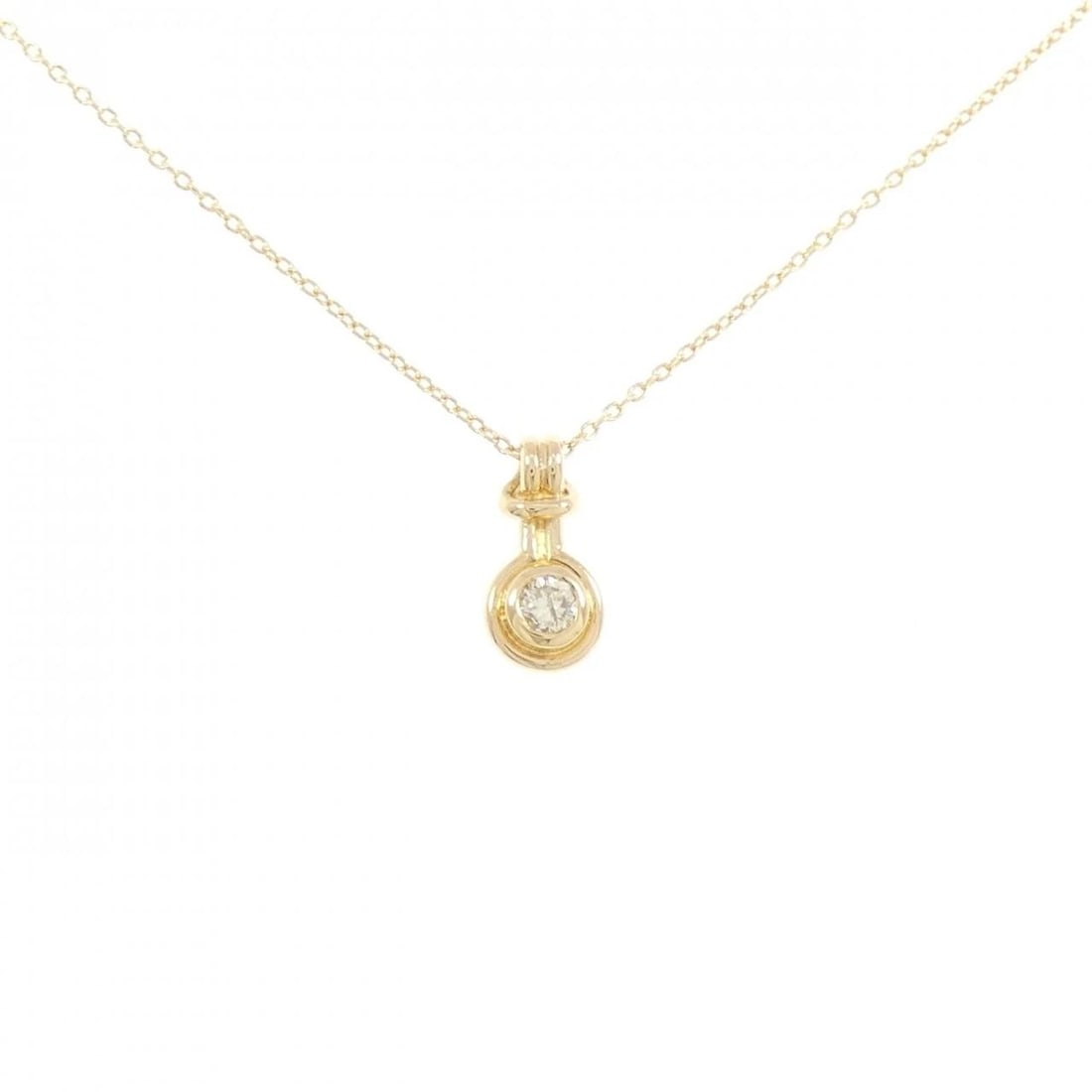 18K YELLOW GOLD DIAMOND NECKLACE (1 of 3)