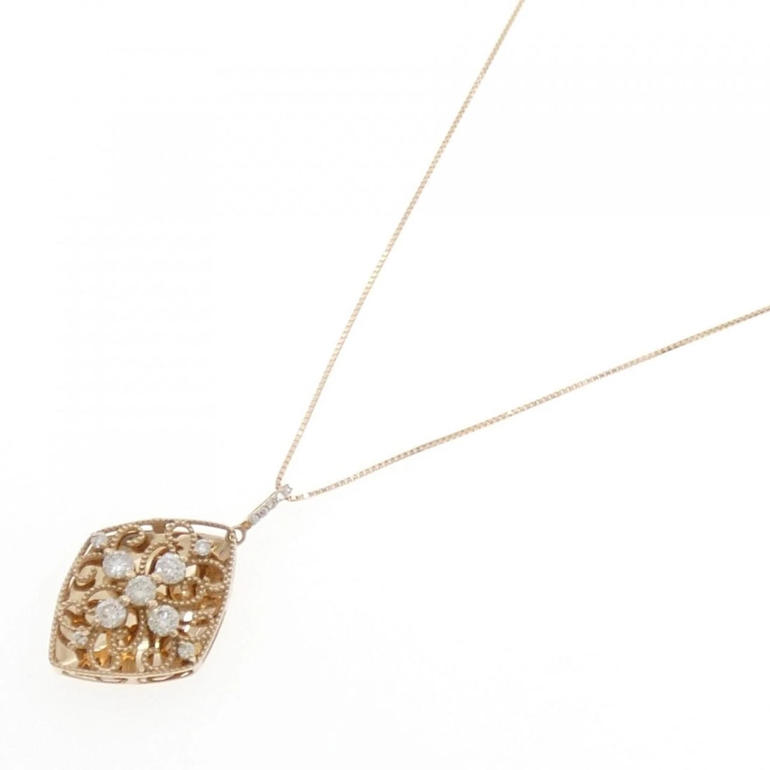 K18PG DIAMOND NECKLACE - 2