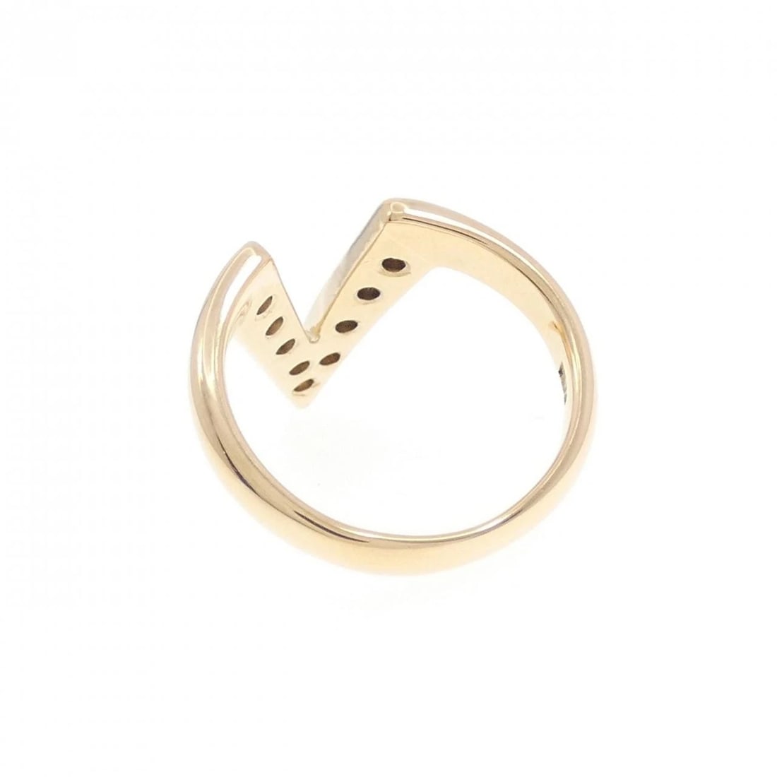 K18PG DIAMOND PINKY RING - 3