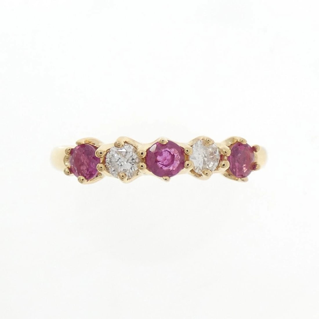 K18YG RUBY RING - 2