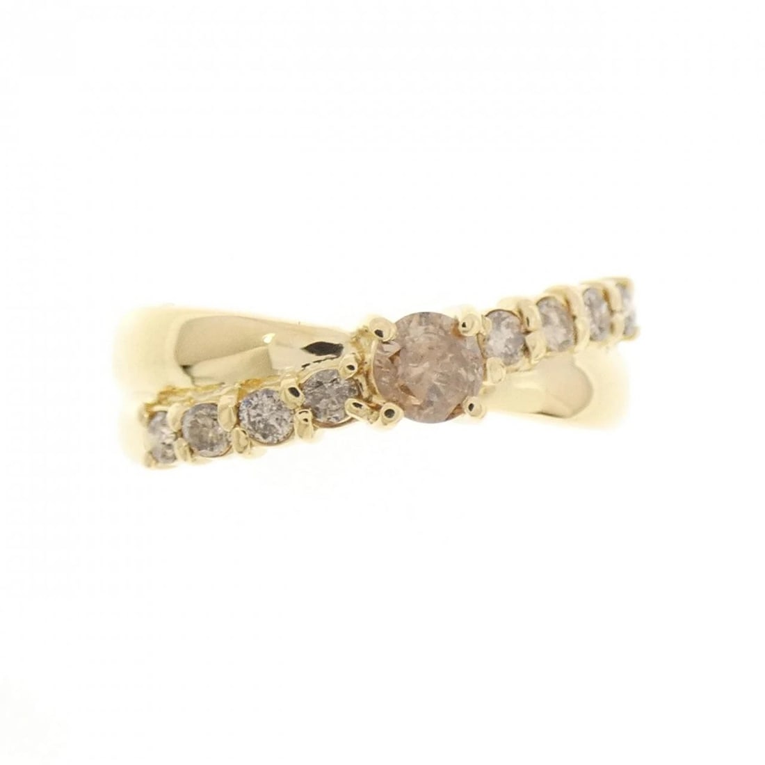 K18YG DIAMOND RING - 2