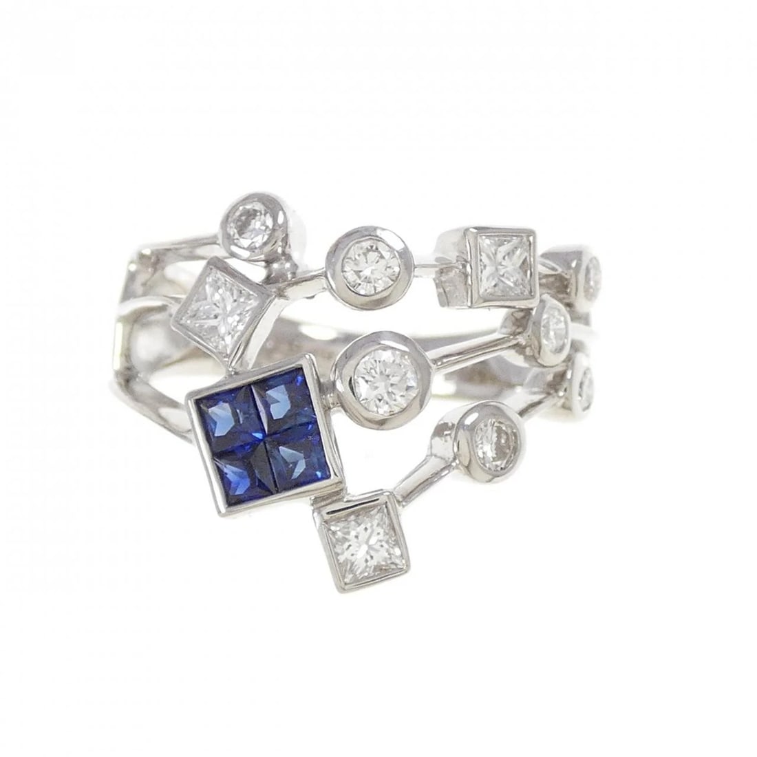 K18WG SAPPHIRE RING - 2