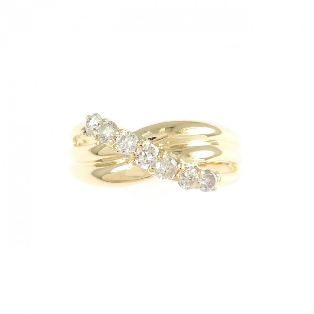 K18YG DIAMOND RING - 2