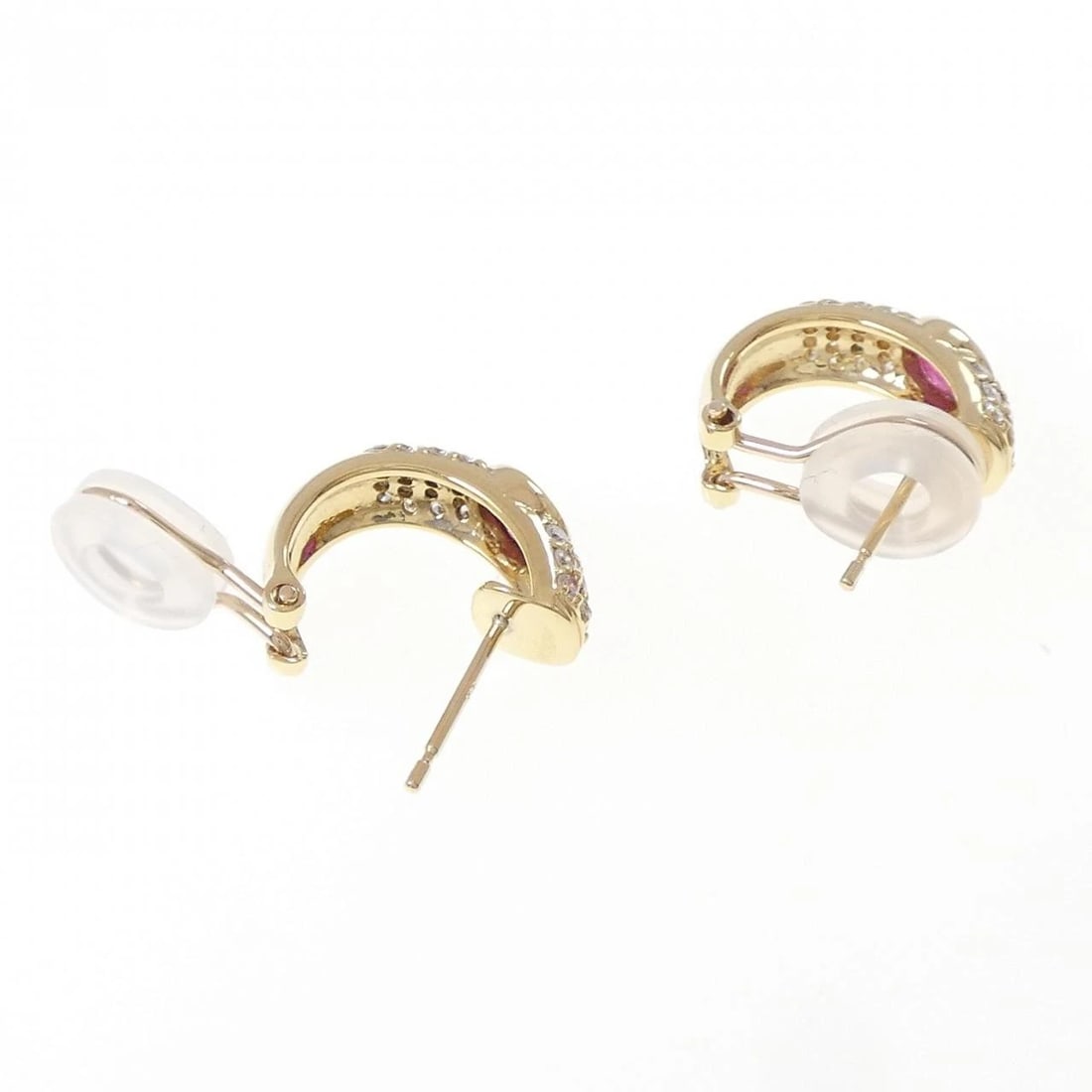 18K YELLOW GOLD RUBY PIERCE - 3
