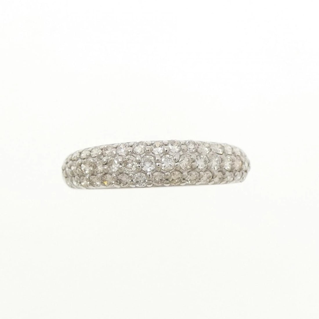K18WG PAVE DIAMOND RING - 2