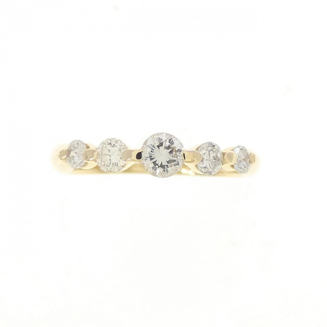 K18YG DIAMOND RING - 2