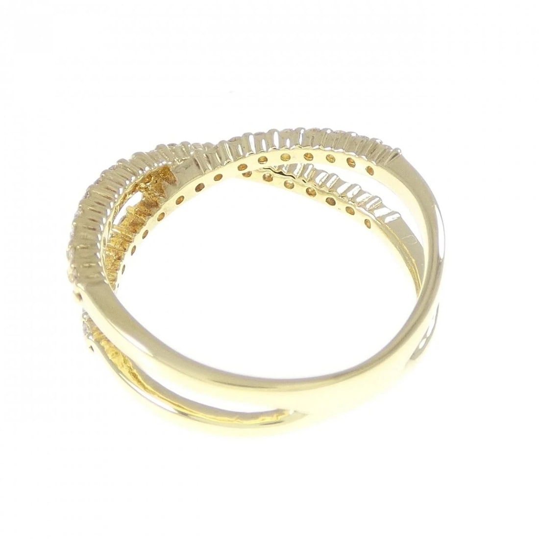 K18YG DIAMOND RING - 3