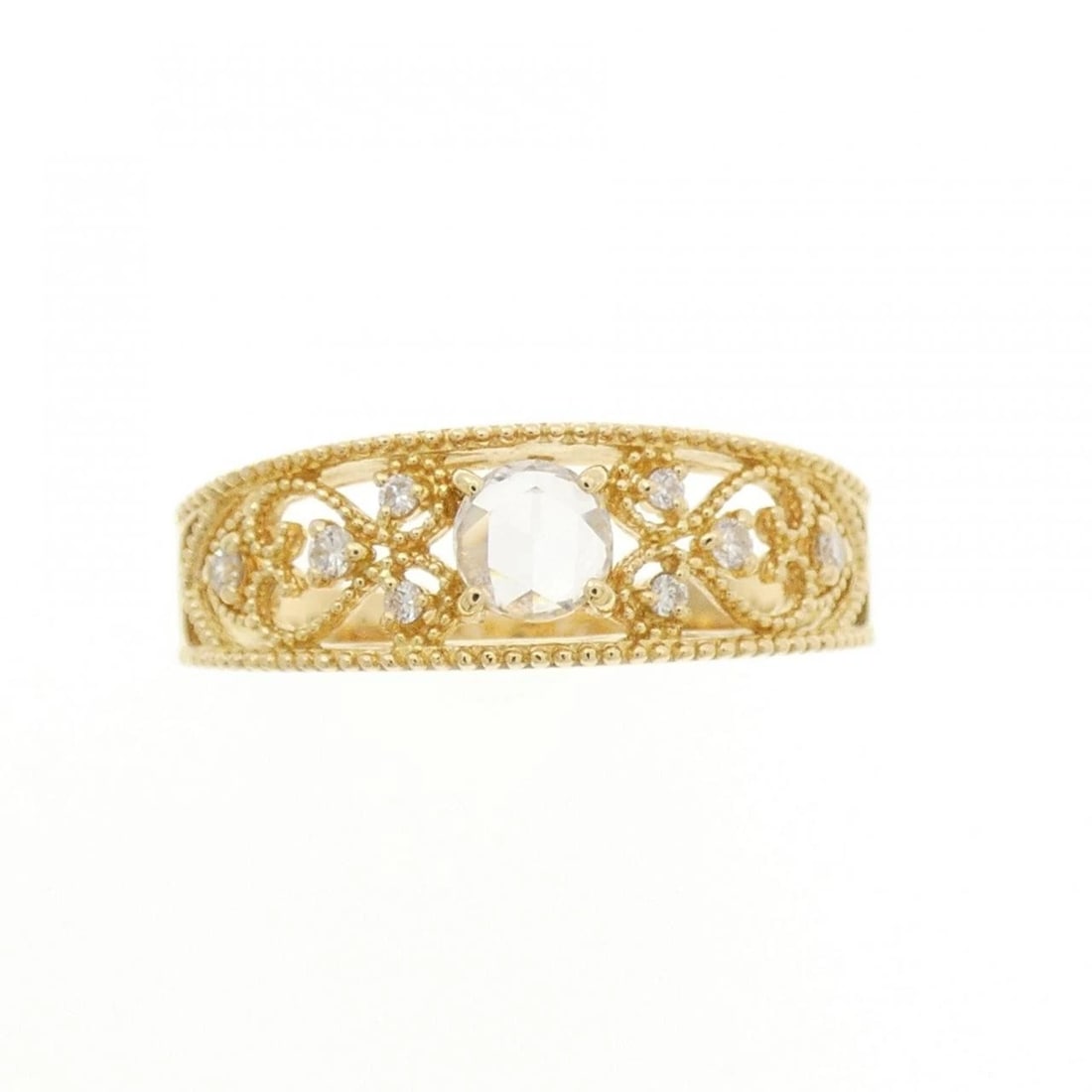 K18YG DIAMOND RING - 2