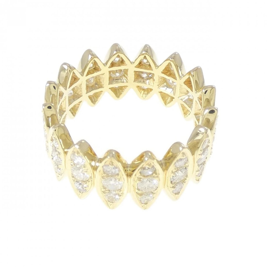 K18YG DIAMOND RING - 3