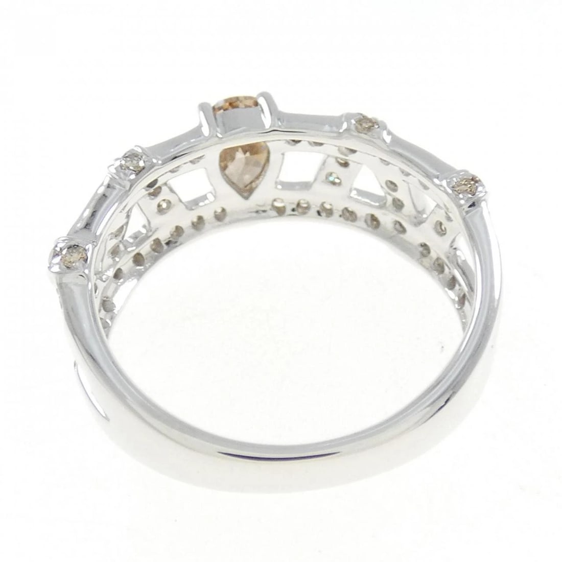 K18WG DIAMOND RING - 3
