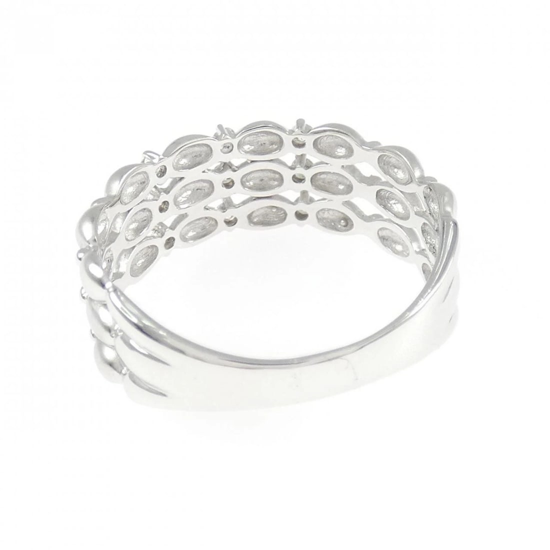 K18WG DIAMOND RING - 3