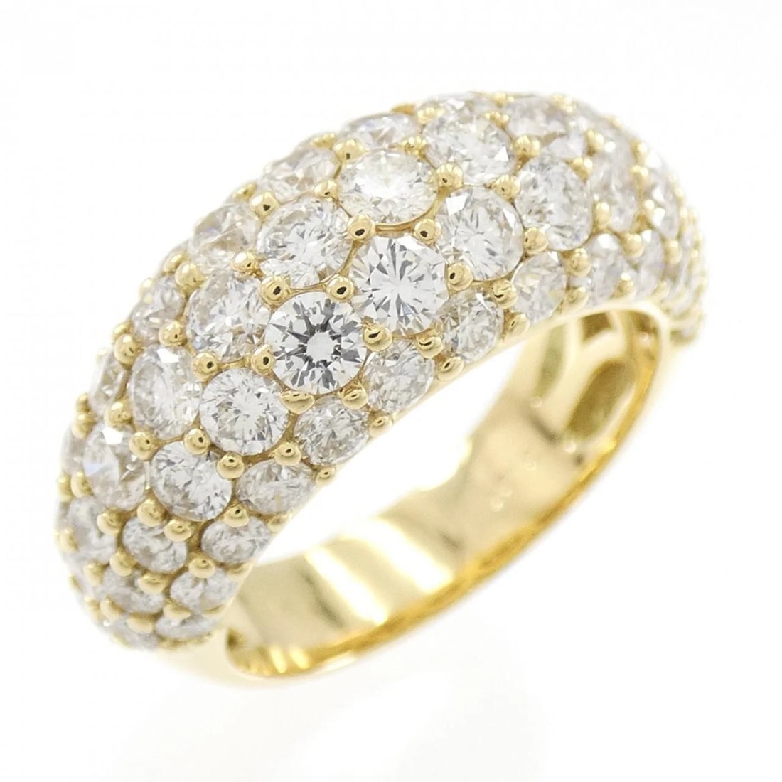 K18YG DIAMOND RING: K18YG Diamond Ring Brand: Unbranded Type/Style: Diamond ring Material: Color: Size: US5 3/4 Accessories: None Accessories Notice: When purchasing pre-owned goods, please refer to the photos of the