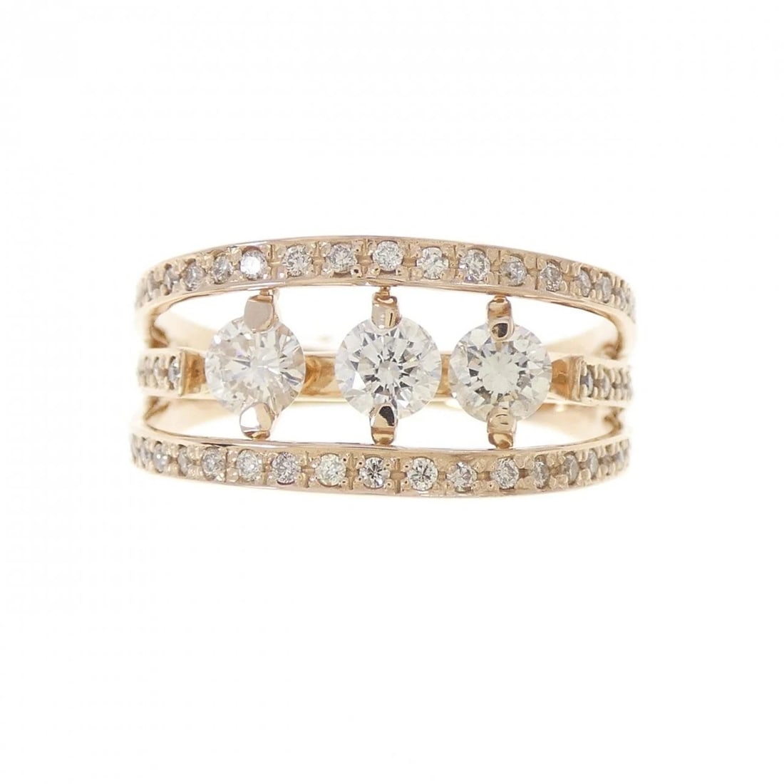 K18PG DIAMOND RING - 2