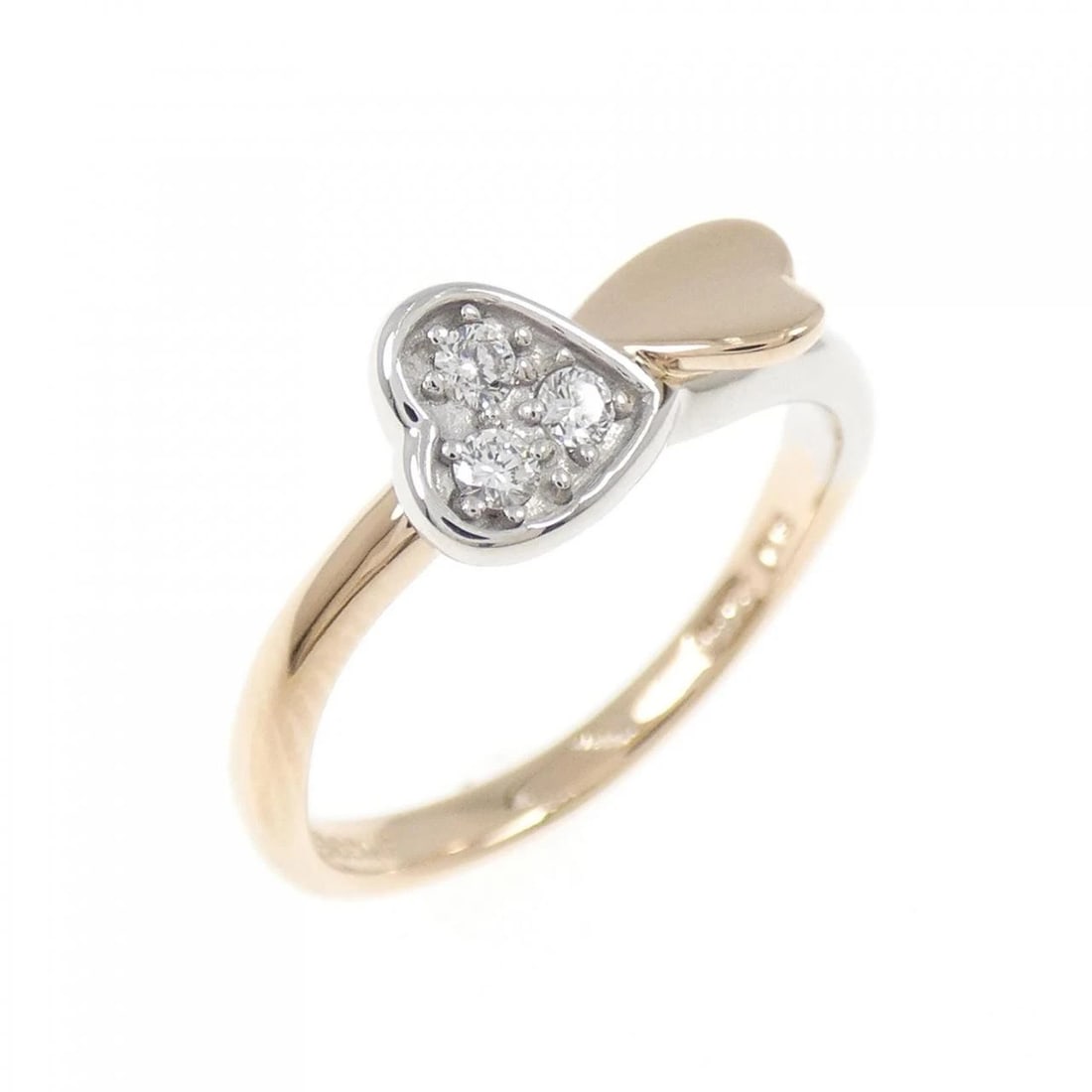HEART DIAMOND RING: Heart Diamond Ring Brand: VANDOME Type/Style: Vendome Ring Material: Color: Size: US5 Accessories: None Accessories Notice: When purchasing pre-owned goods, please refer to the photos of the items to