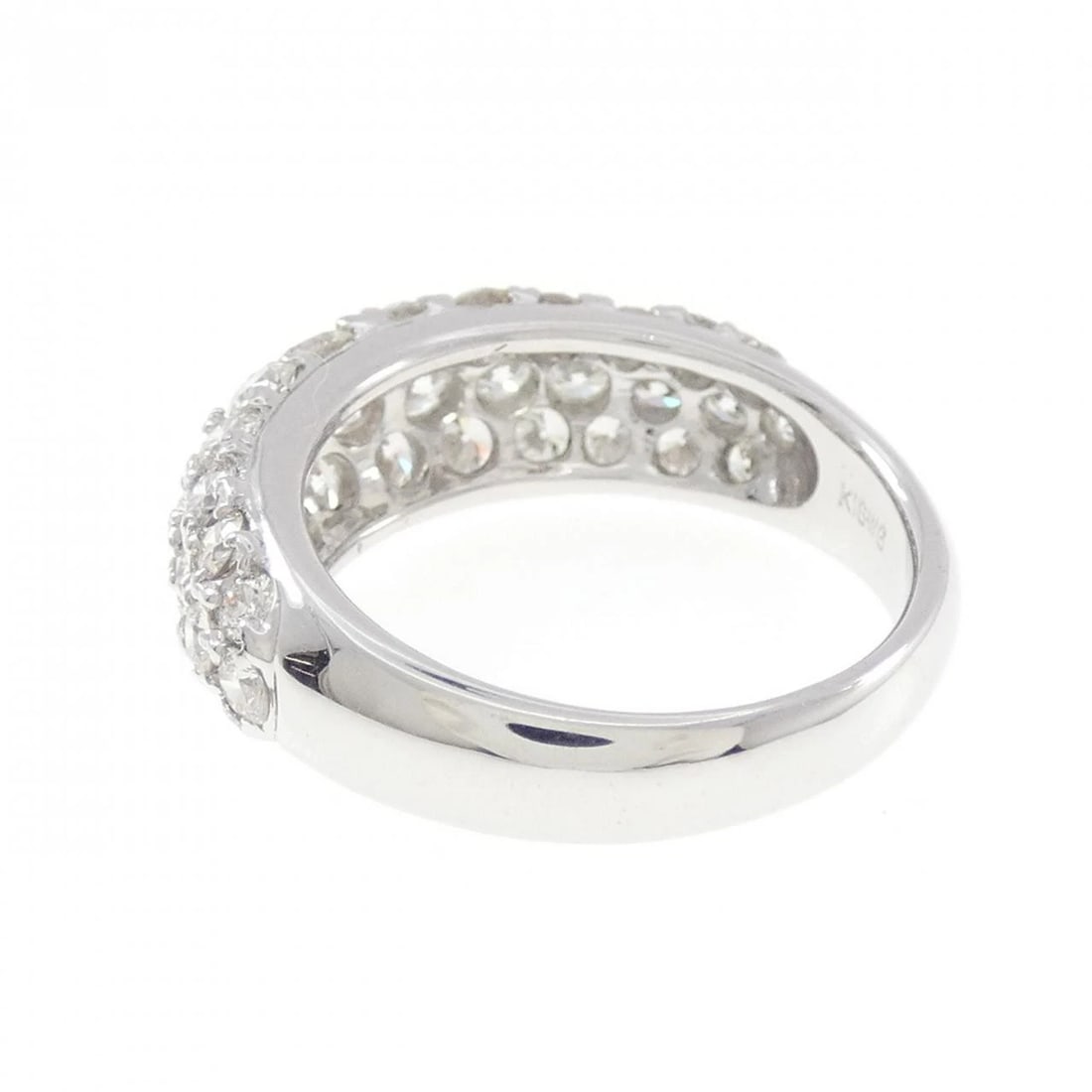 K18WG PAVE DIAMOND RING - 3
