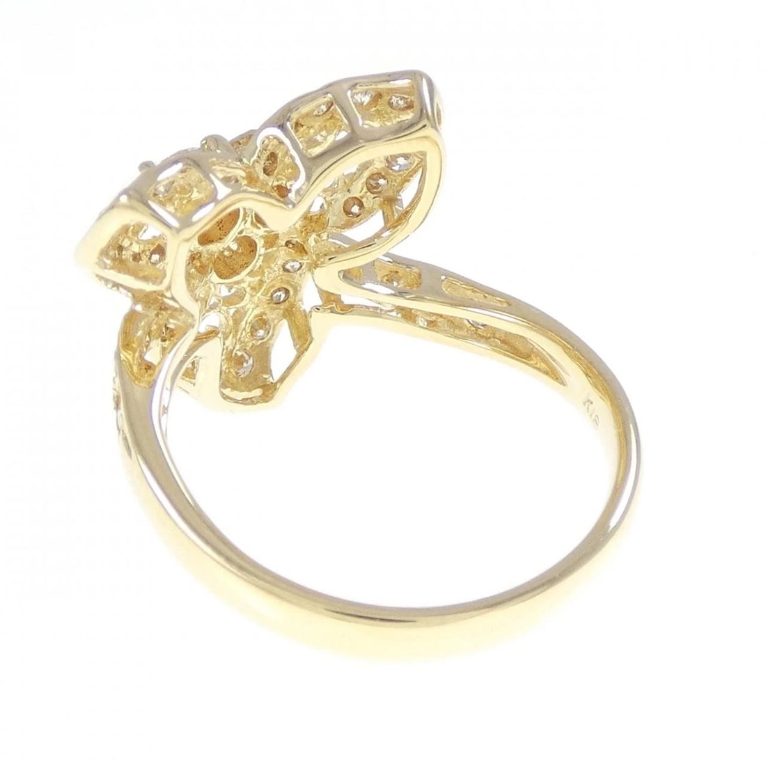 K18YG DIAMOND RING - 3