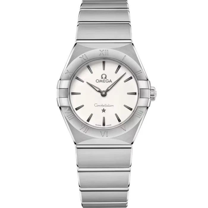 (SUMMER SALE ) OMEGA CONSTELLATION MANHATTAN QUARTZ WATCH: (Summer Sale ) Omega Constellation Manhattan Quartz Watch Brand: OMEGA Type/Style: Wristwatch Material: Case Material Material (Main) Stainless Steel Color: Silver Size: Case Size 28.0mm Accessories: