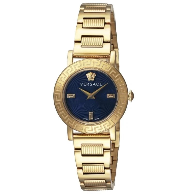 VERSACE STUD ICON WATCH: Versace STUD ICON Watch Brand: Versace Type/Style: Wristwatch Material: Case Material Stainless steel Color: Blue Size: Case diameter: 28 x 28 x 8 (mm) Accessories: None Accessories Notice: When