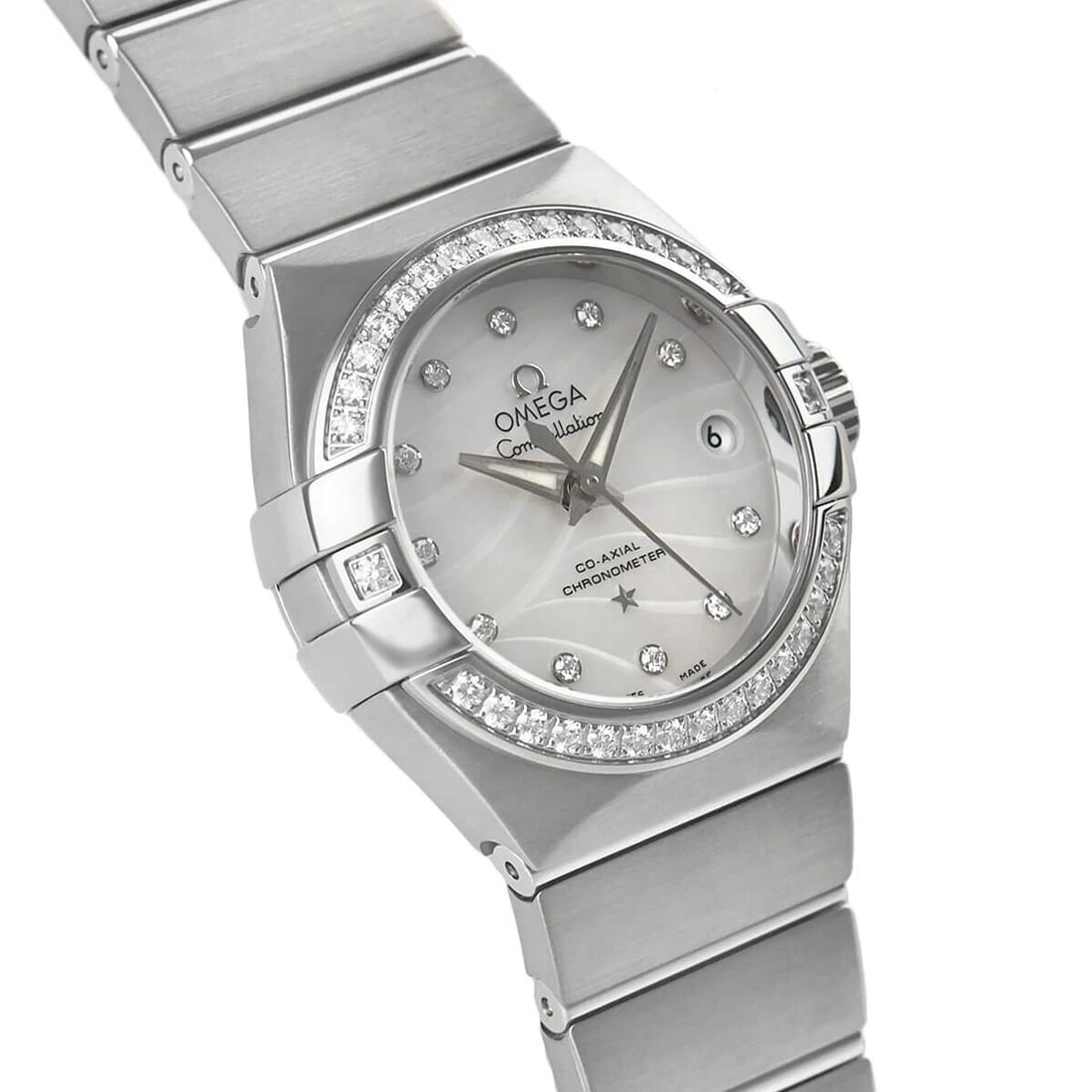 OMEGA CONSTELLATION CO-AXIAL CHRONOMETER WATCH: Omega Constellation Co-Axial Chronometer Watch Brand: OMEGA Type/Style: Wristwatch Material: Case Material Material (Main) Stainless Steel Color: White Size: Case Size 27.0mm Case Thickness 12.3mm