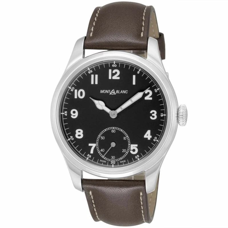 MONTBLANC MONTBLANC WATCH: MONTBLANC Montblanc WATCH Brand: Montblanc Type/Style: Wristwatch Material: Case Material Stainless steel Color: Dial color: black Size: Case: Height 44mm x Width 44mm x Thickness 11.5mm Accessories: