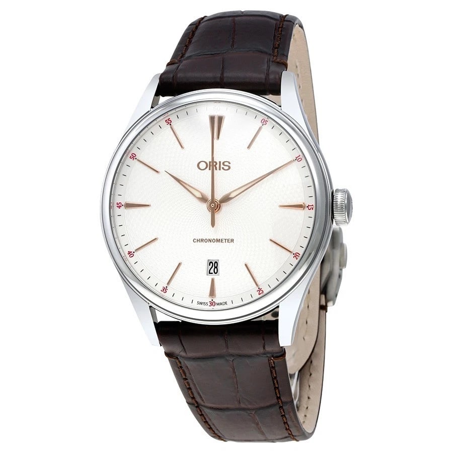 ORIS ARTELIER CHRONOMETER DATE WATCH: ORIS Artelier Chronometer Date Watch Brand: Oris Type/Style: Wristwatch Material: Case Material Stainless Steel Color: Dial Color: White Size: Case Diameter: 40 mm Accessories: None Accessories