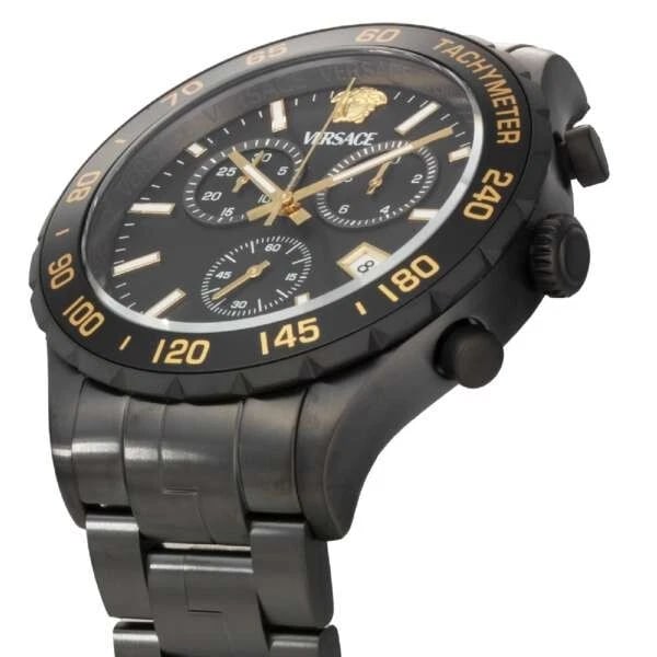 VERSACE HELLENYIUM BLACK WATCH - 2